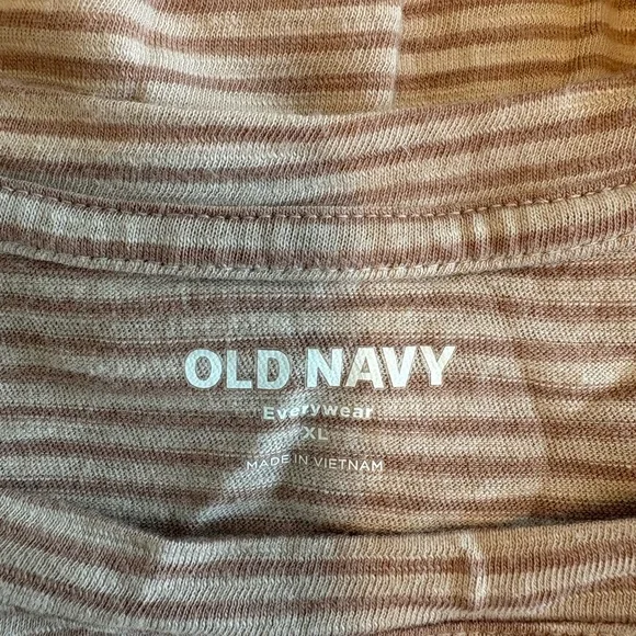 EUC Old Navy Short-Sleeve EveryWear Striped Slub-Knit T-Shirt Size XL - Picture 4 of 4